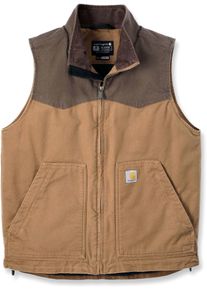 Carhartt Rugged Flex Montana, gilet , colore: Marrone Chiaro/Marrone Scuro , dimensione: M