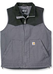 Carhartt Rugged Flex Montana, gilet , colore: Grigio/Nero , dimensione: S