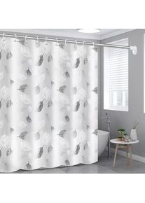 Cyslmuk - 180 x 200cm Rideau de Douche, Rideau de Baignoire, Anti Moisissure, Imperméable, pour Salle de Bain