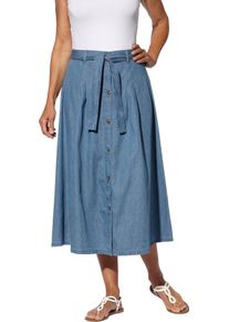 Damen Jeansrock in ausgestellter Form blue-bleached Größe 24
