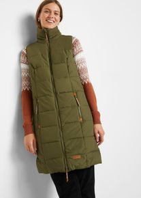 Gilet lungo a collo alto - Verde - Taglia 44 - bonprix