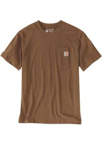 Carhartt Workwear K87 Pocket, t-shirt , kleur: Bruin (B00) , maat: S