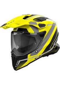 Airoh Commander 2 Mavick, adventure helmet , color: Matt Neon-Yellow/Grey/Black , size: M