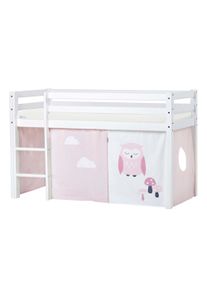 Hoppekids Hochbett »ECO Dream, Kinderbett, Spielbett, Halbhohes Bett aus Massivholz«, inkl. Vorhang-Set Creator, Bettgrösse & Matratze wählbar