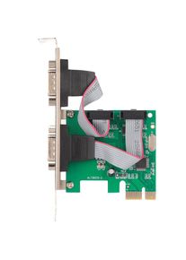 Treetalk - Carte pcie, Carte D'extension Pcie Port RS232, Carte Série pci-e Ordinateur de Bureau Port com Interface pcie vers RS232 Double Port