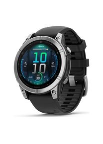 Garmin fenix E AMOLED Smart Watch - Stainless Steel & Black, 47 mm, Stainless Steel