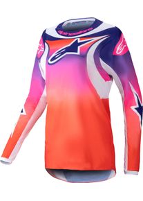 Alpinestars Stella Fluid Wurx, jersey women , color: Orange/Purple/White , size: XL