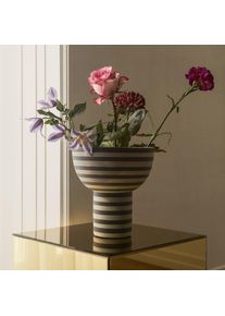 AYTM Vase Varia, schwarz, Ø 23 cm, Höhe 24 cm, Keramik