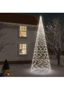 Sapin de Noël en led : 5m de haut 1400 led Blanc Froid - Blanc