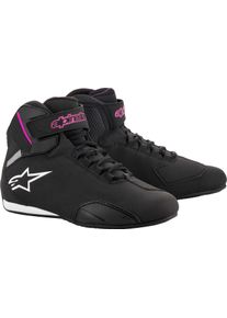 Alpinestars Stella Sektor, bottes courtes femmes , couleur: Noir/Fuchsia , taille: 9 US