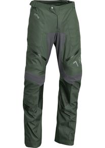 Thor Terrain Over The Boot, textile pants waterproof , color: Dark Green/Dark Grey , size: 32