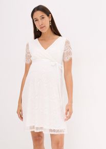 Abito da sposa prémaman 2 in 1 in pizzo indicato per l'allattamento, Bianco, Taglia 38/40 (XS), bonprix