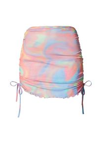 MONKI Strandrock Damen hellblau / gelb / hellgrün / orange Größe 40