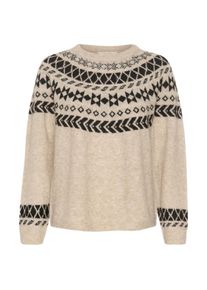 Cream Sweter 'Cherrie' dla kobiet jasny beż / czarny Rozmiar L