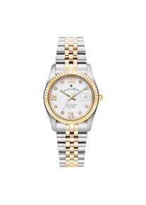 Jacques du Manoir Dames Analoog horloge goud / zilver / wit One Size