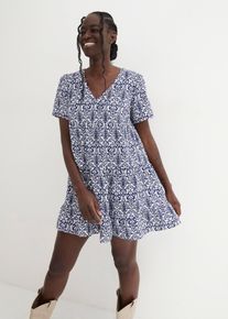Minikleid, blau, Größe 42, Viskose, bonprix