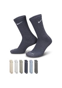 Chaussettes de training mi-mollet Nike Everyday Plus Cushioned (6 paires) - Multicolore