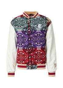 Karl Kani Heren Tussenjas beige / smaragd / donkerlila / rood M