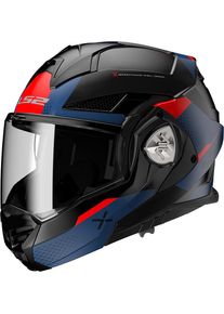 LS2 FF901 Advant X Oblivion, modulaire helm , kleur: Mat Zwart/Donkerblauw/Rood , maat: M