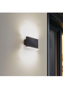 LINDBY Smart LED-Außenwandleuchte Elvi, CCT, RGB, Tuya, IP54