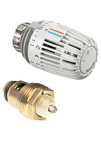 Heimeier Thermostat-Nachrüst-Set 3500-12.800 weiß, mit Thermostat-Oberteil/-Kopf K, für DN 15