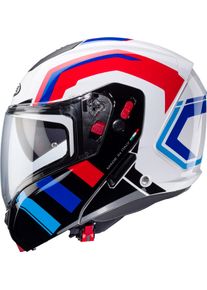 CABERG Horus X Road, casco ribaltabile , colore: Bianco/Nero/Blu/Rosso , dimensione: XL