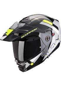 Scorpion ADX-2 Galane, składany kask , kolor: Szary/Czarny/Neonowyowy-Ż&oacute;łty , rozmiar: M