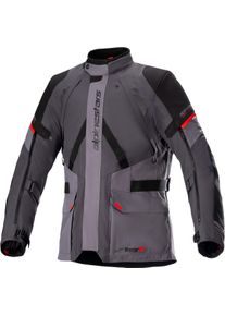 Alpinestars Monteira, casaco t&ecirc;xtil Drystar , cor: Cinzento Escuro/Preto/Vermelho N&eacute;on , tamanho: M
