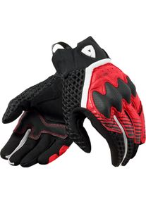 Revit Veloz, gants , couleur: Noir/Rouge/Blanc , taille: S