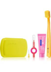 Curaprox Travel Set set di cosmetici da viaggio Green(per denti, lingua e gengive)