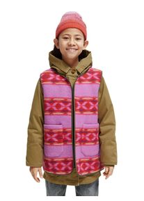 Scotch & Soda Scotch & Soda 2 in 1 parka lichtroze/rood/kaki - 80% | Maat: 152 |