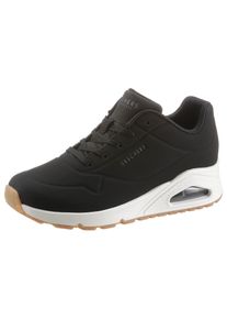 Skechers Wedgesneaker »Uno - Stand on Air«, mit feiner Perforation, Freizeitschuh, Halbschuh, Schnürschuh