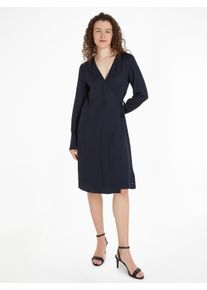 Tommy Hilfiger Blusenkleid »SEAL AOP F&F KNEE DRESS«, mit Logopatch