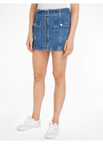 Tommy Jeans Jeansrock »BELTED ZIPPER SKIRT BH7036«, Webrock mit Gürtel aus Denim