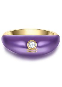 Glanzstücke München Glanzstücke München Ring Damen goldgelb / lila Größe 50