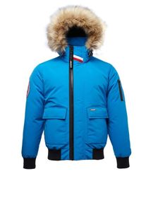 JACK1T Heren Winterjas ' Neo Mountain' blauw / zwart L