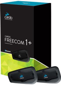 Cardo Freecom 1 +, communicatiesysteem twin kit , kleur: zwart
