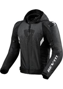 Revit Quantum 2 H2O, textieljas waterdicht , kleur: Zwart/Grijs/Wit , maat: XL
