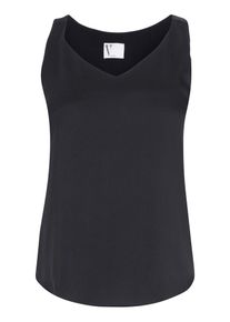 Vera Mont Satin-Bluse mit V-Ausschnitt Damen schwarz Größe XS