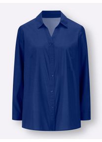 Dames Lange blouse in A-lijn in koningsblauw ,maat 44, WITT, 100% Polyester