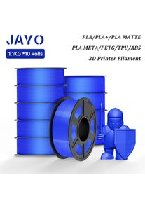 JAYO PLA Meta/ABS/ PLA / TPU/PETG Filament 1.75MM 10Rolls 100% No Bubble for FDM 3D Printer Materials Filament DIY Gift FastShip