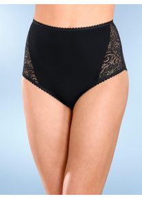 wäschepur Dames Tailleslip in zwart ,maat 36/38, Witt, 95% Katoen, 5% Elastan