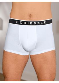 Schiesser Heren Broek in wit ,maat 4, Witt, 95% Katoen, 5% Elastan