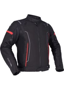 Richa Airstream 3, giacca tessile impermeabile , colore: Nero/Rosso , dimensione: 4XL