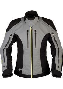 Modeka Takuya, textile jacket waterproof women , color: Grey/Black , size: 36