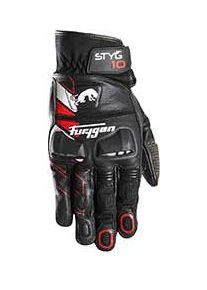 Furygan Styg 10, gloves , color: Black/White/Red , size: M