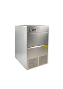 METRO Professional Máquina de cubitos de hielo GIM1050B, acero inoxidable, 49.8 x 60.4 x 83.1 cm, 260 W, 50 kg / 24 h, molde de cono hueco, plata
