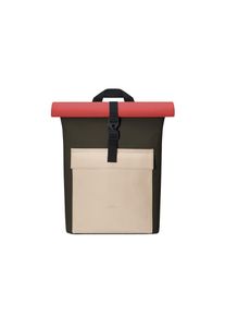 Ucon Acrobatics Heren Rugzak 'Jasper Mini' beige / olijfgroen / vuurrood One Size