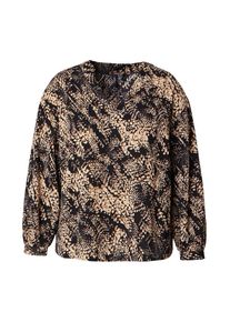 Vero Moda Curve Bluse 'VMCofreya' Damen brokat / cappuccino / schwarz Größe XXXL