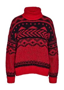 Noisy may Sweter 'NMSHARE' dla kobiet czerwony / czarny Rozmiar XS